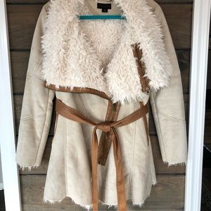 Sand Studio Asymmetrical Wrap Coat